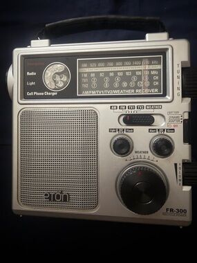 Eton Silver Portable AM/FM/TV/Weather Emergency Radio